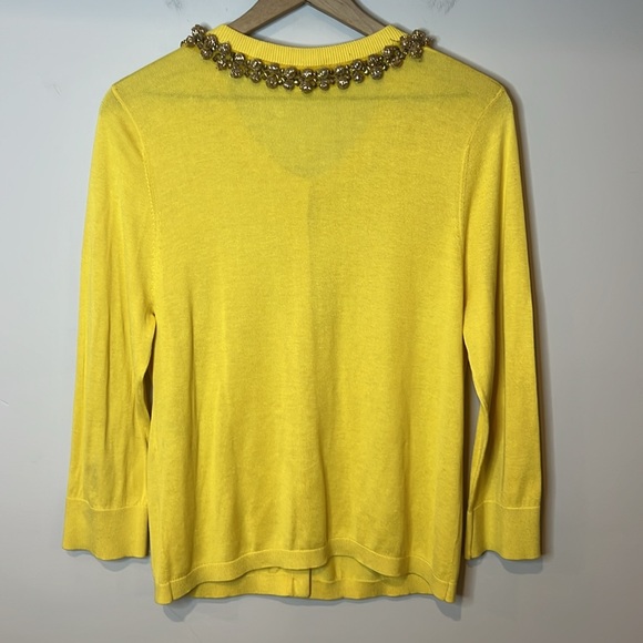 Kate Spade Yellow Embellished Cardigan - Picture 3 of 6